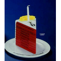 Cake Slice on White Plate Embedment / Award